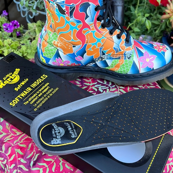 Like New Dr. Martens Psychedelic 1460W Boots - Picture 13 of 16